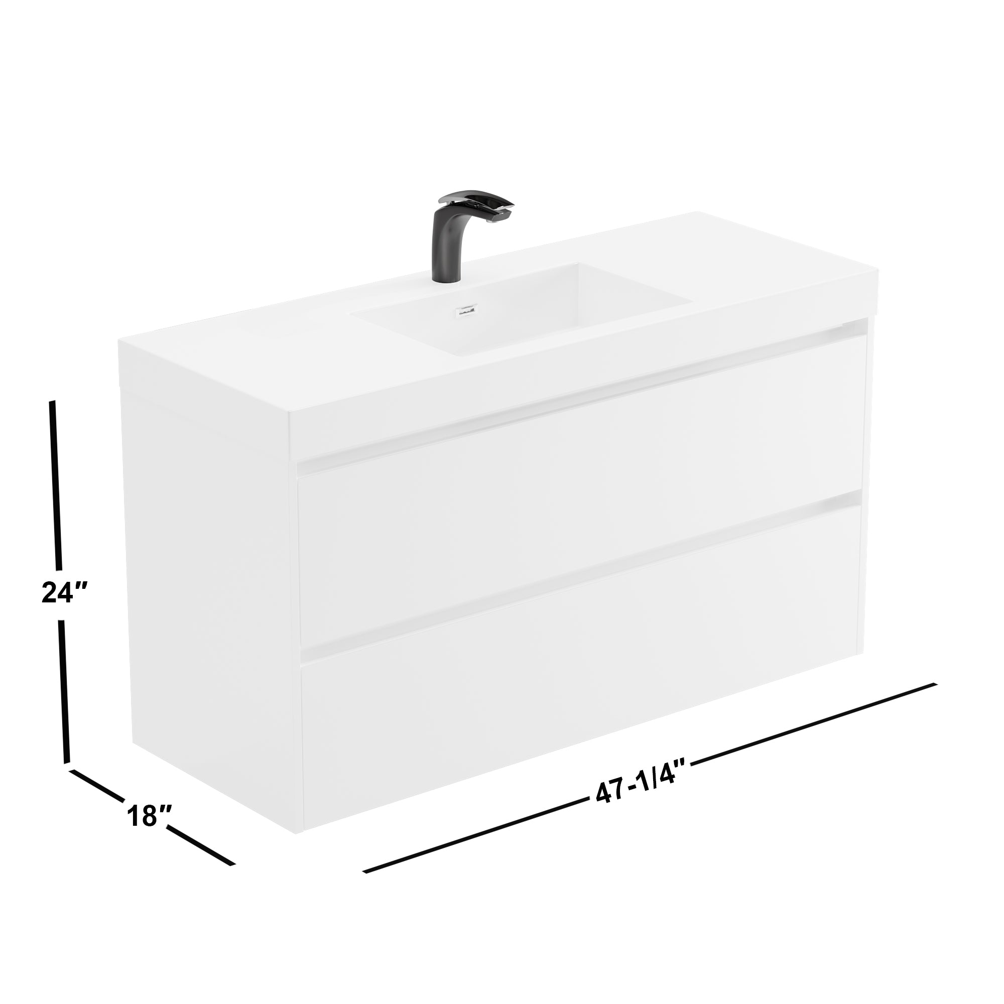 004 Series - 48 Inch Vanity - Single Sink