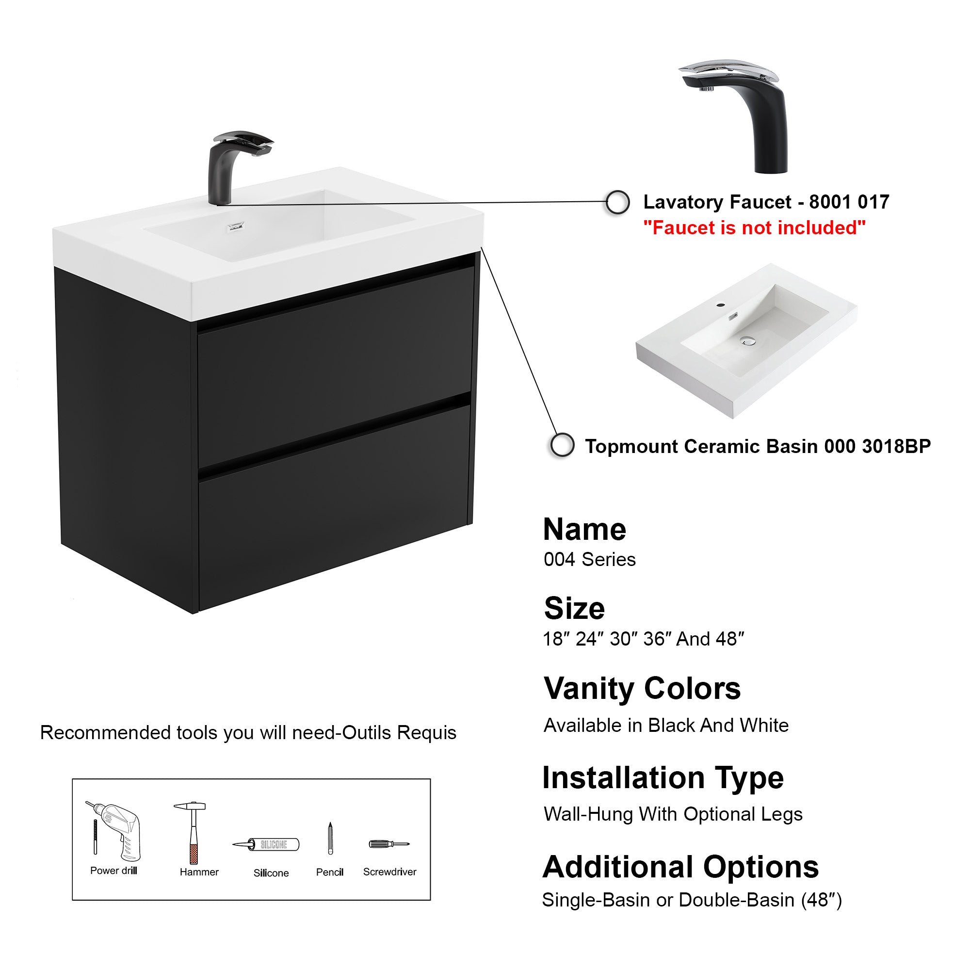 004 Series - 30 Inch Vanity