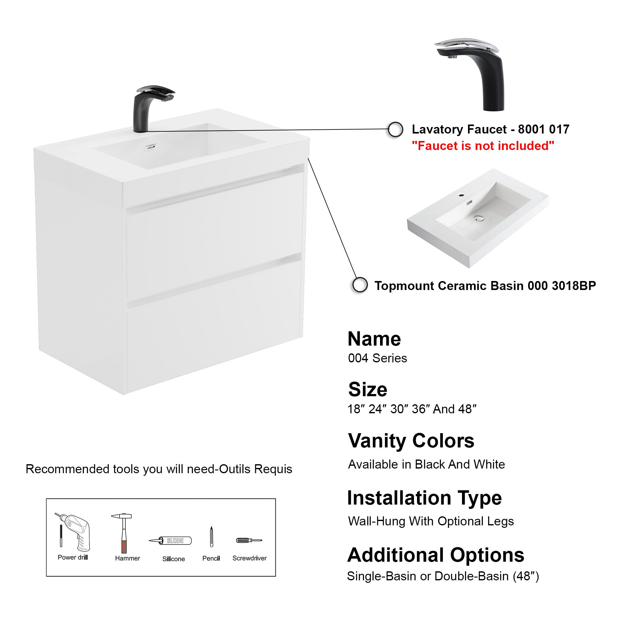 004 Series - 30 Inch Vanity