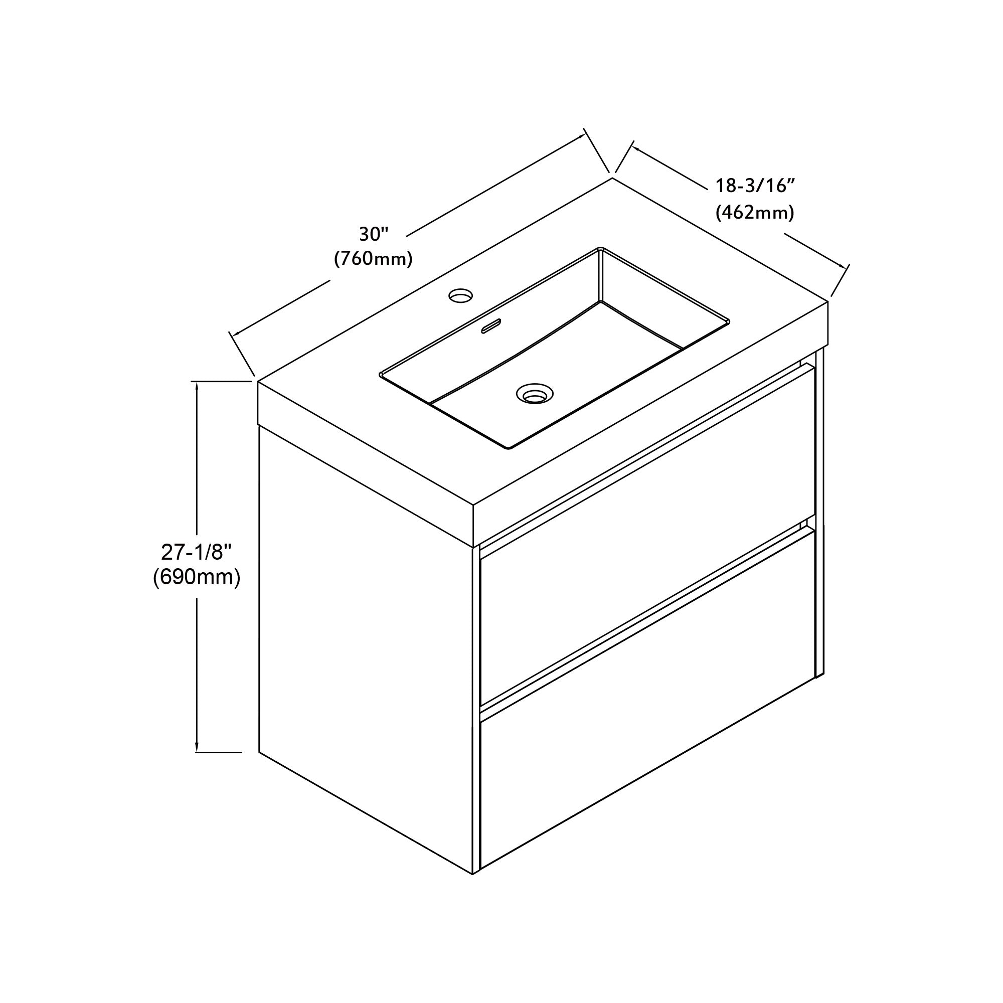 004 Series - 30 Inch Vanity
