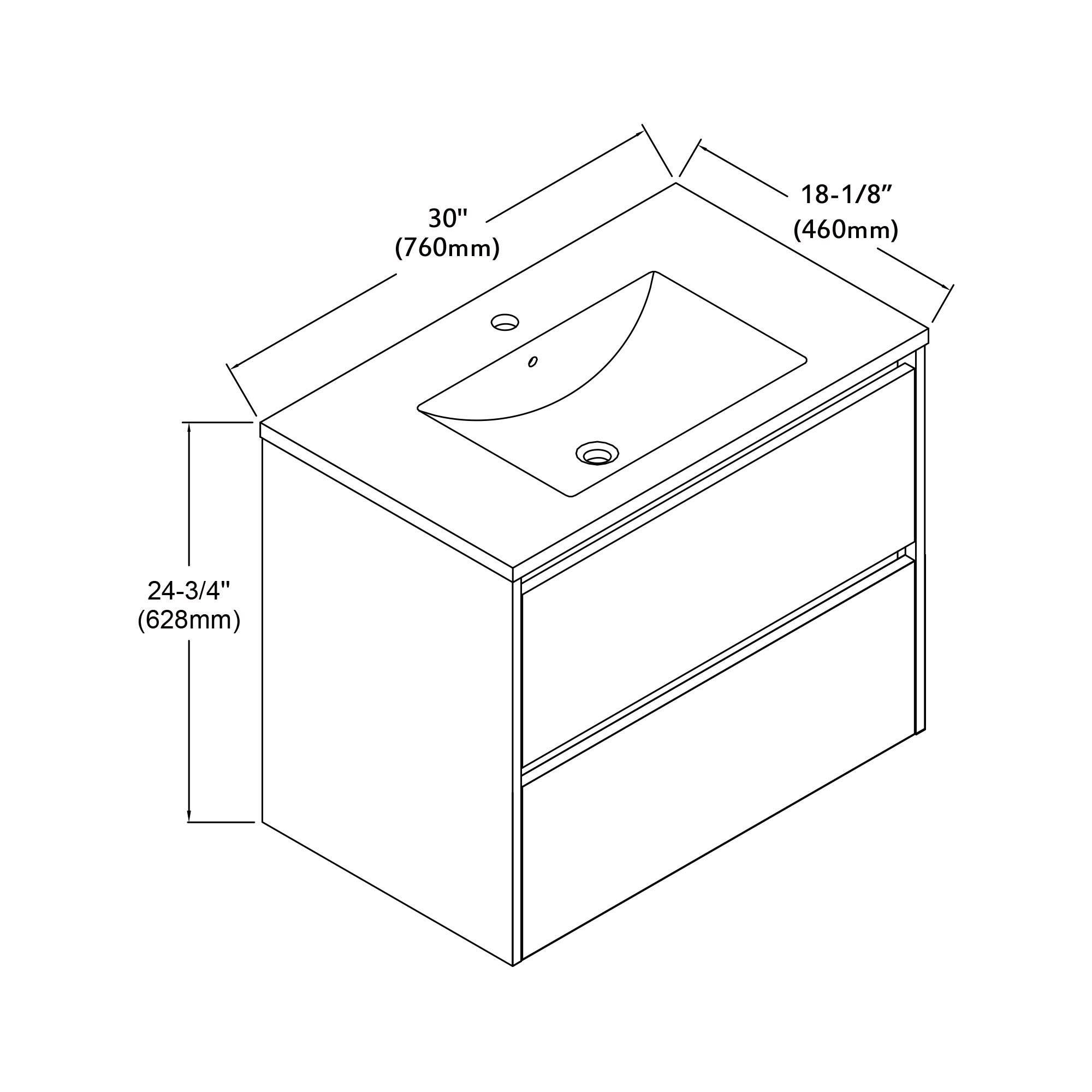 004 Series - 36 Inch Vanity