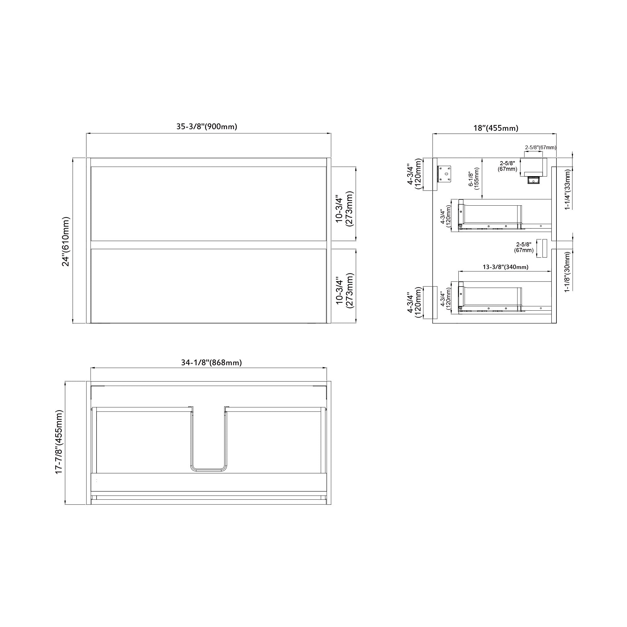 004 Series - 36 Inch Vanity