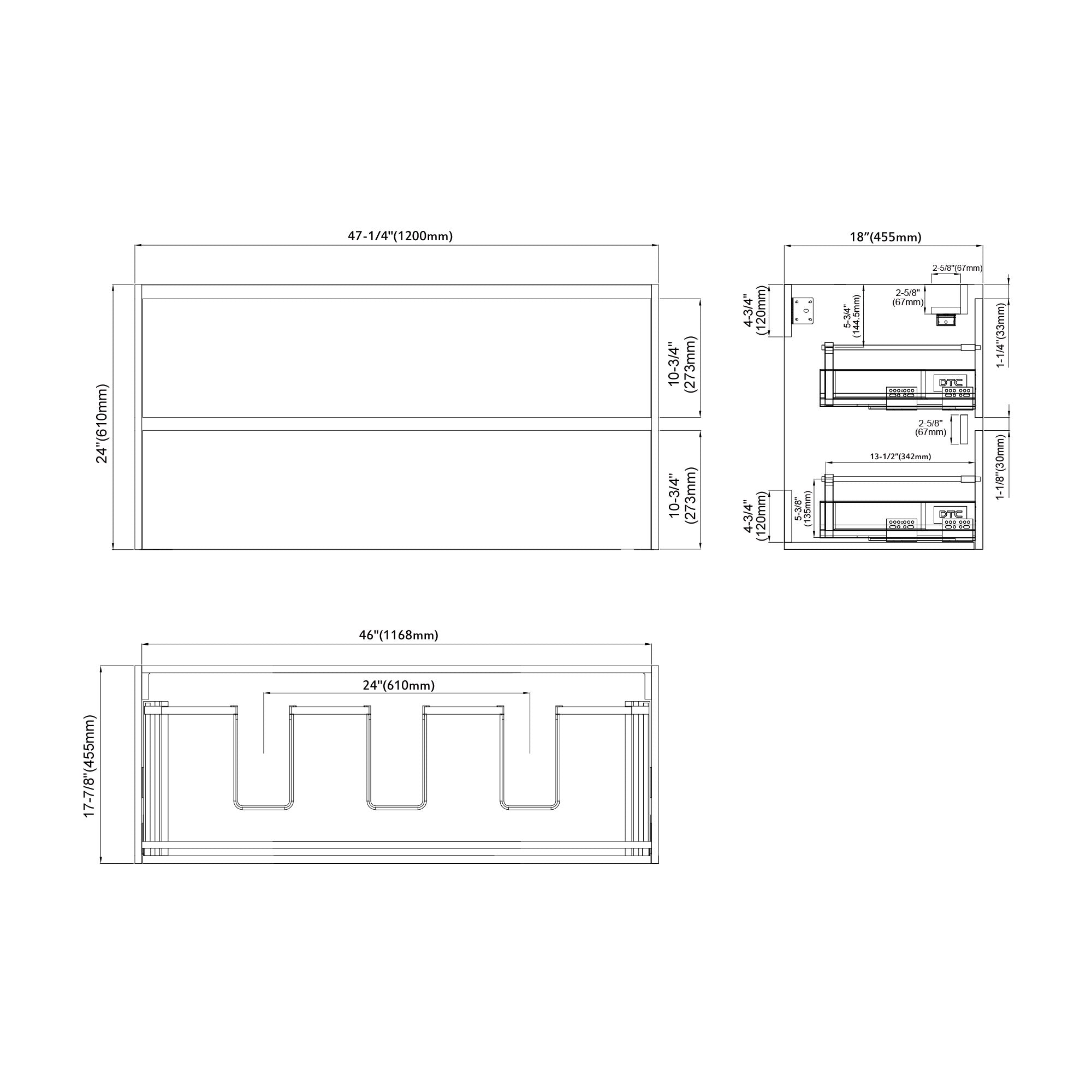 004 Series - 48 Inch Vanity - Single Sink