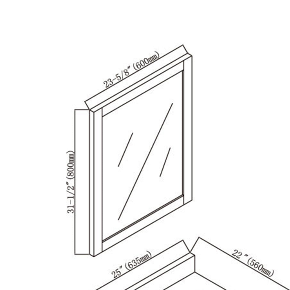 005 Series - 24 Inch Mirror