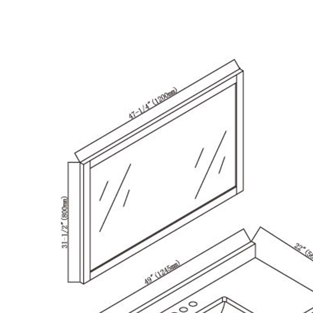 005 Series - 48 Inch Mirror