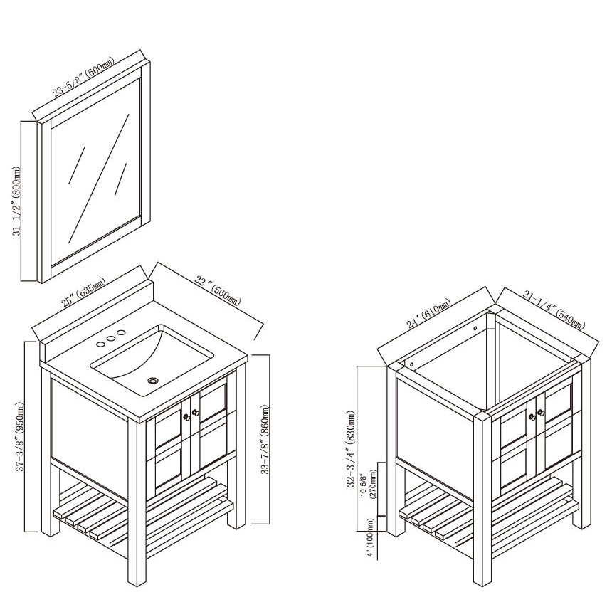005 Series-24 Inch Vanity