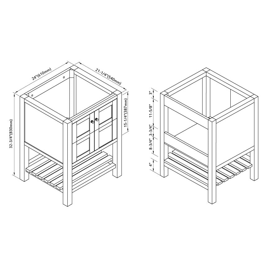 005 Series-24 Inch Vanity