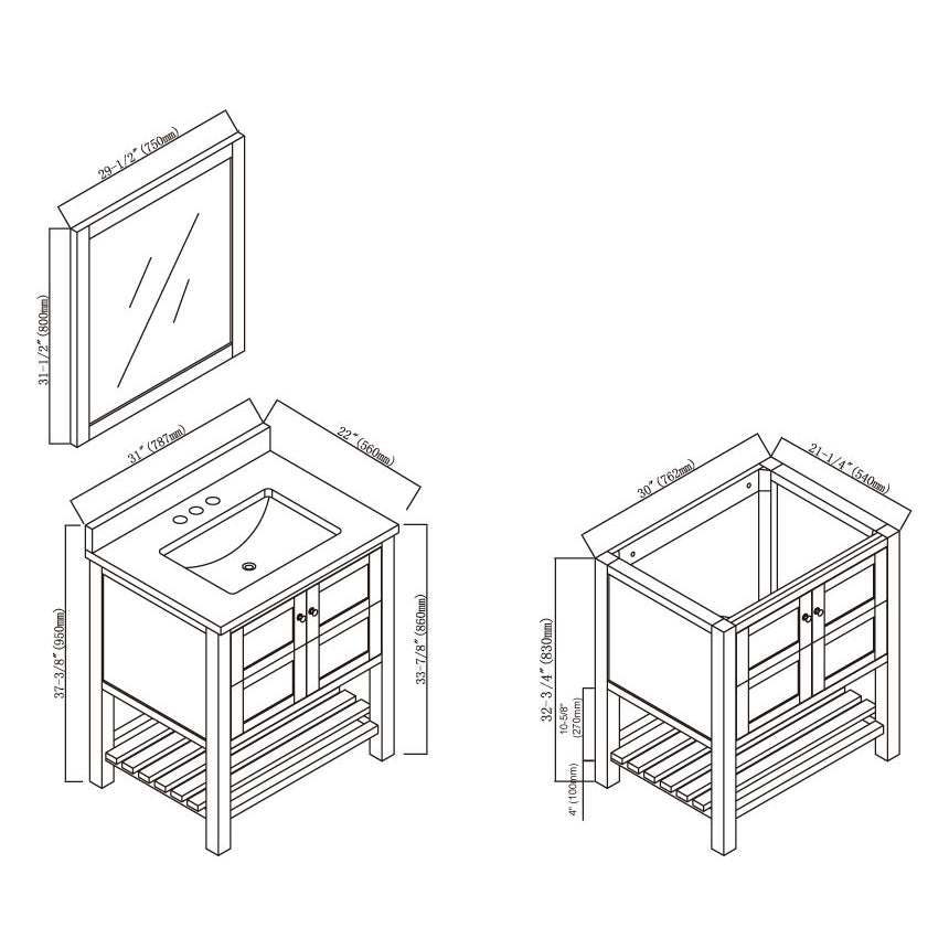 005 Series-30 Inch Vanity