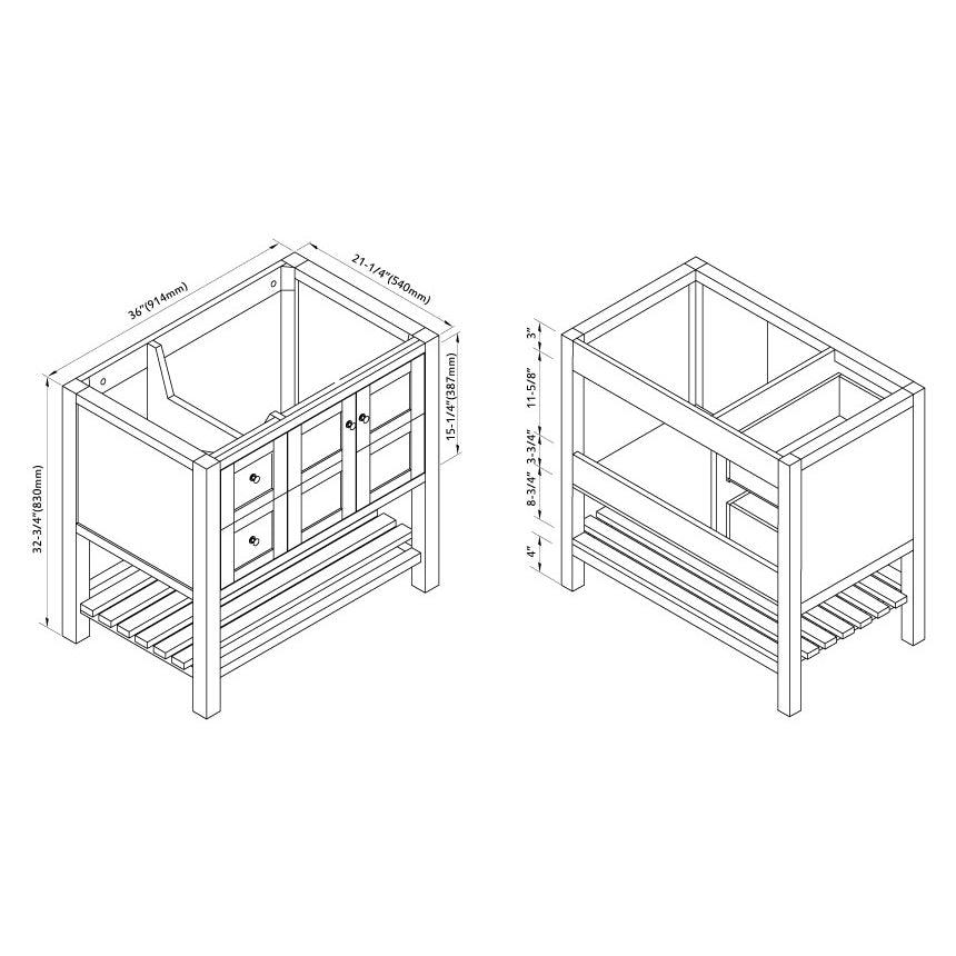005 Series-36 Inch Vanity-L