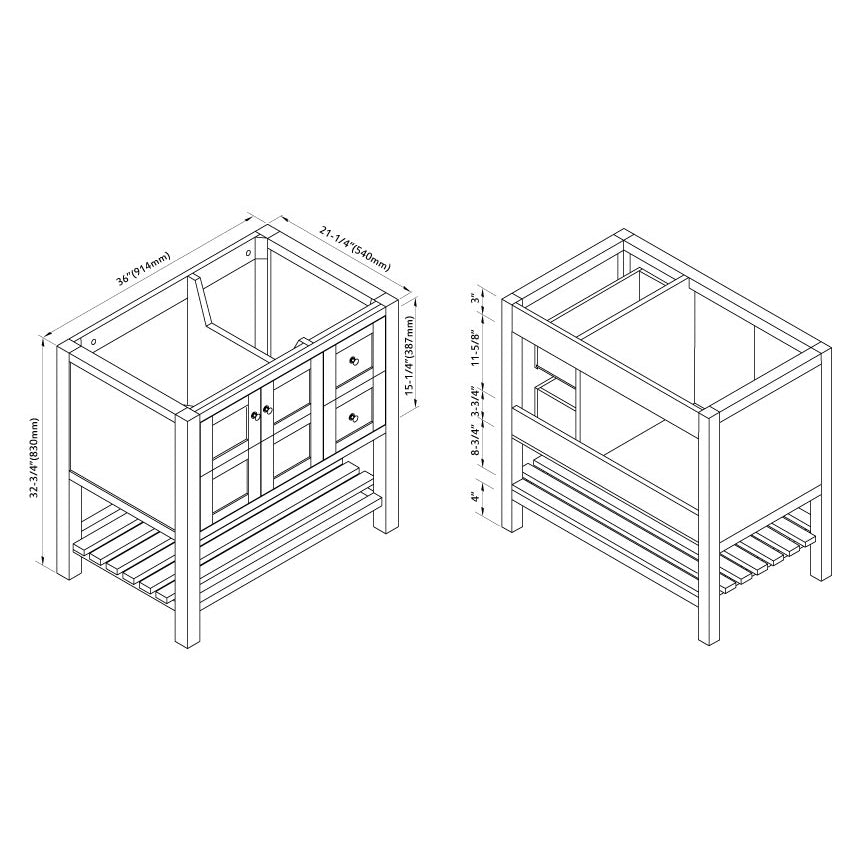 005 Series-36 Inch Vanity-R
