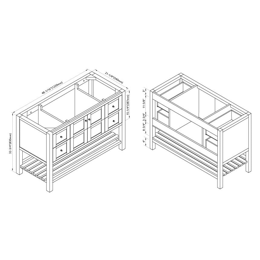 005 Series-48 Inch Vanity