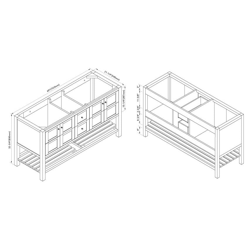 005 Series-60 Inch Vanity