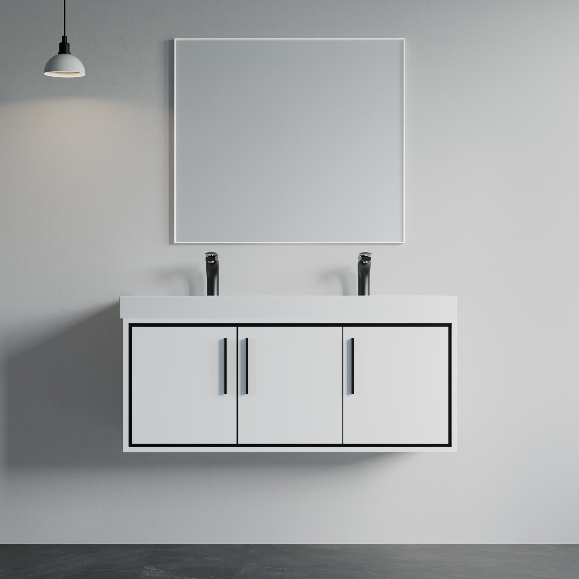 007 Series - 48 Inch Vanity - Double Sinks
