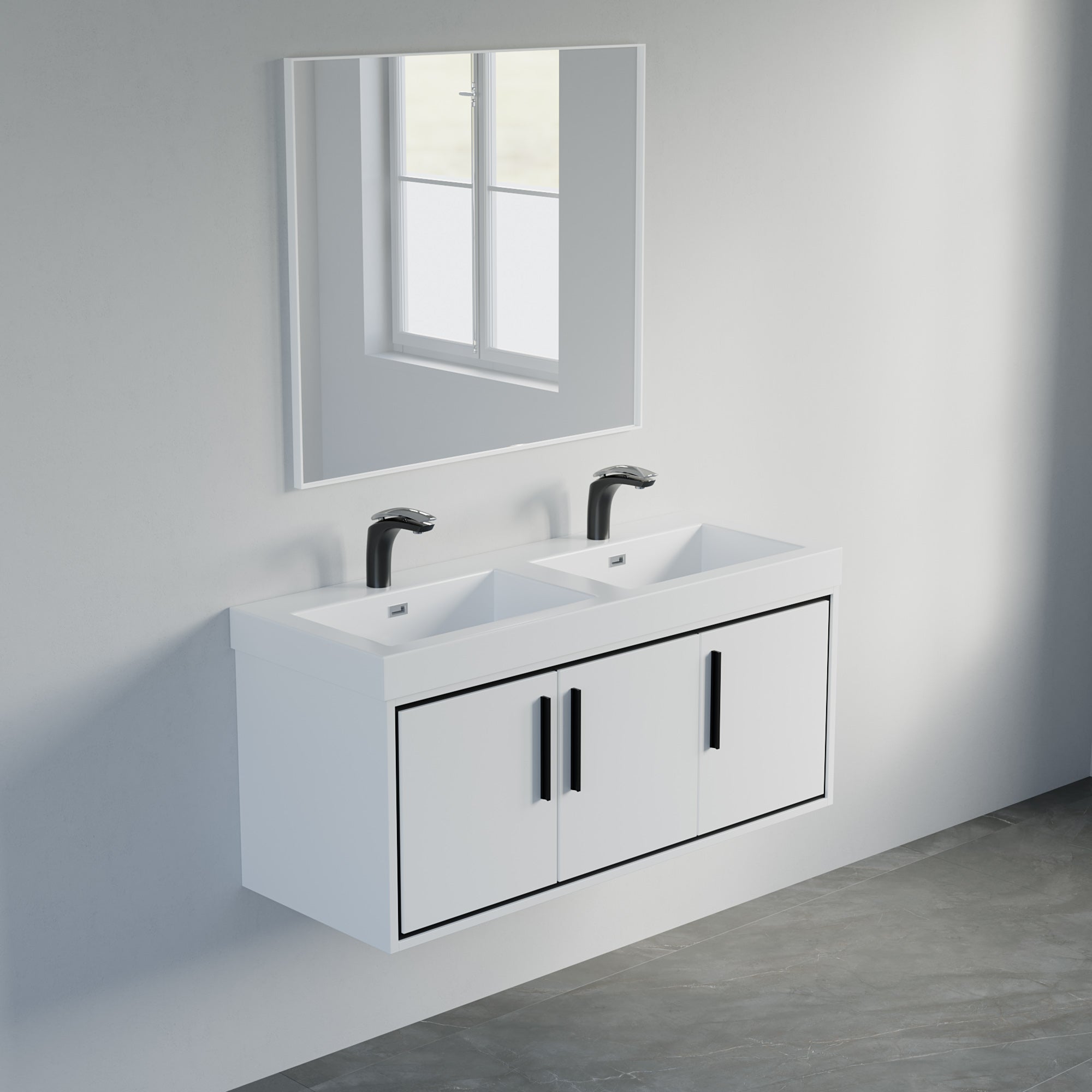 007 Series - 48 Inch Vanity - Double Sinks