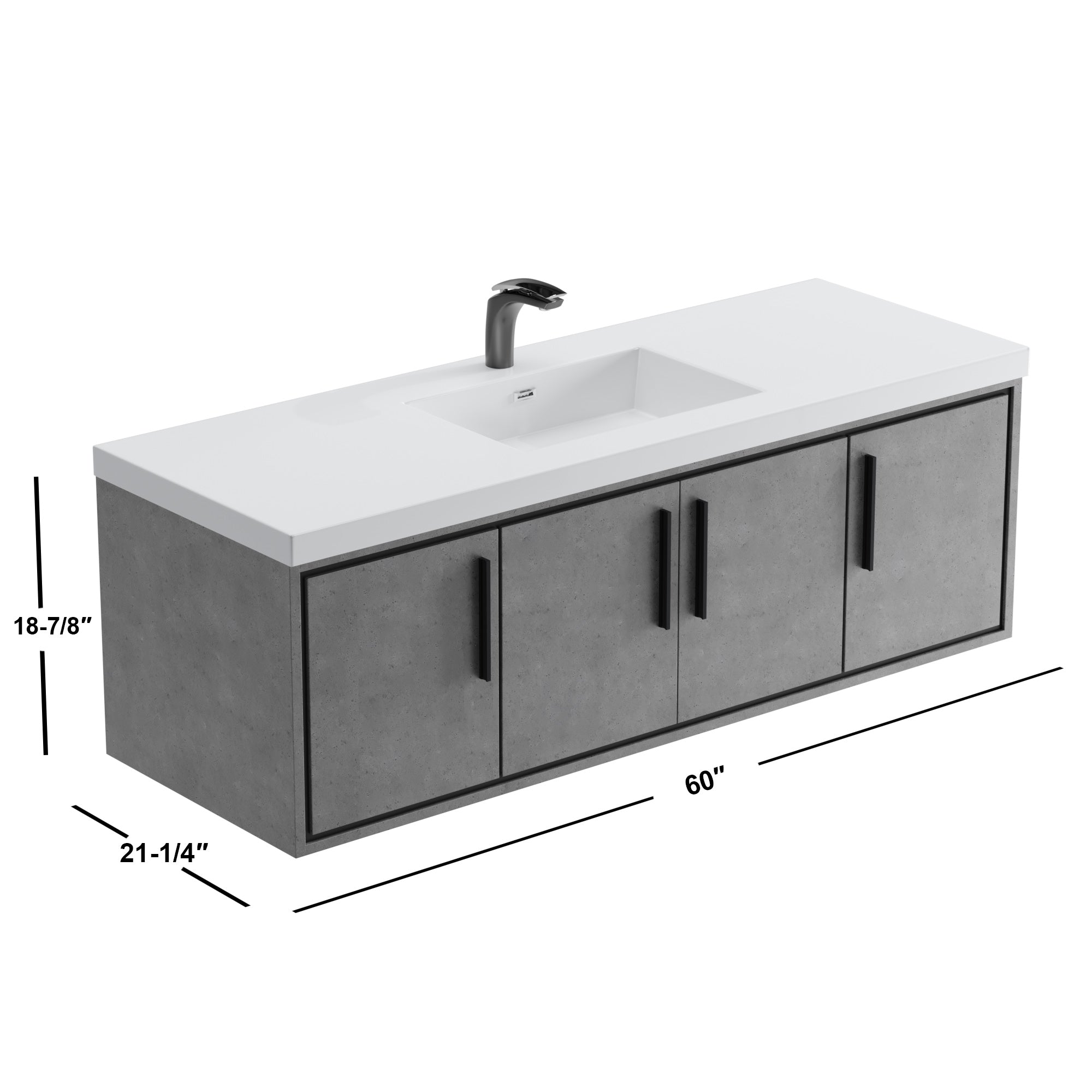 007 Series - 60 Inch Vanity