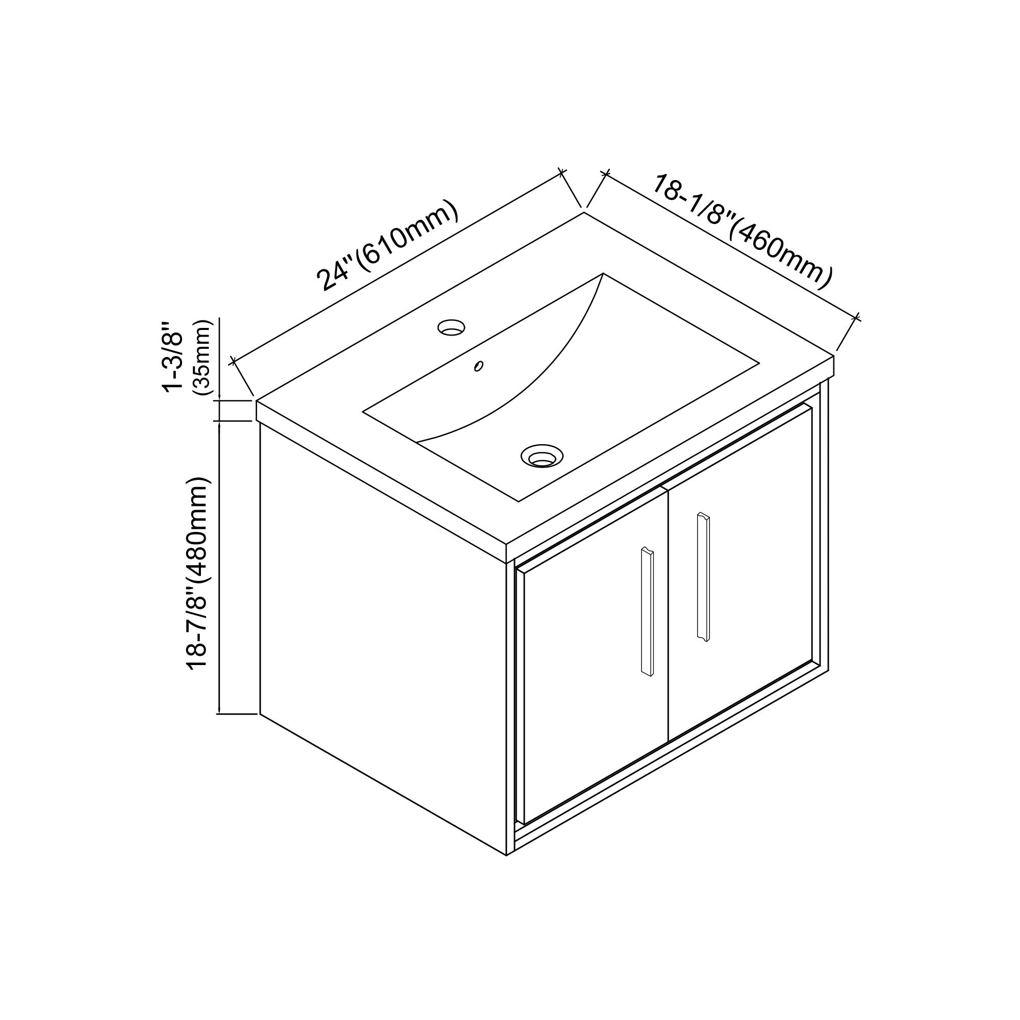 007 Series - 24 Inch Vanity