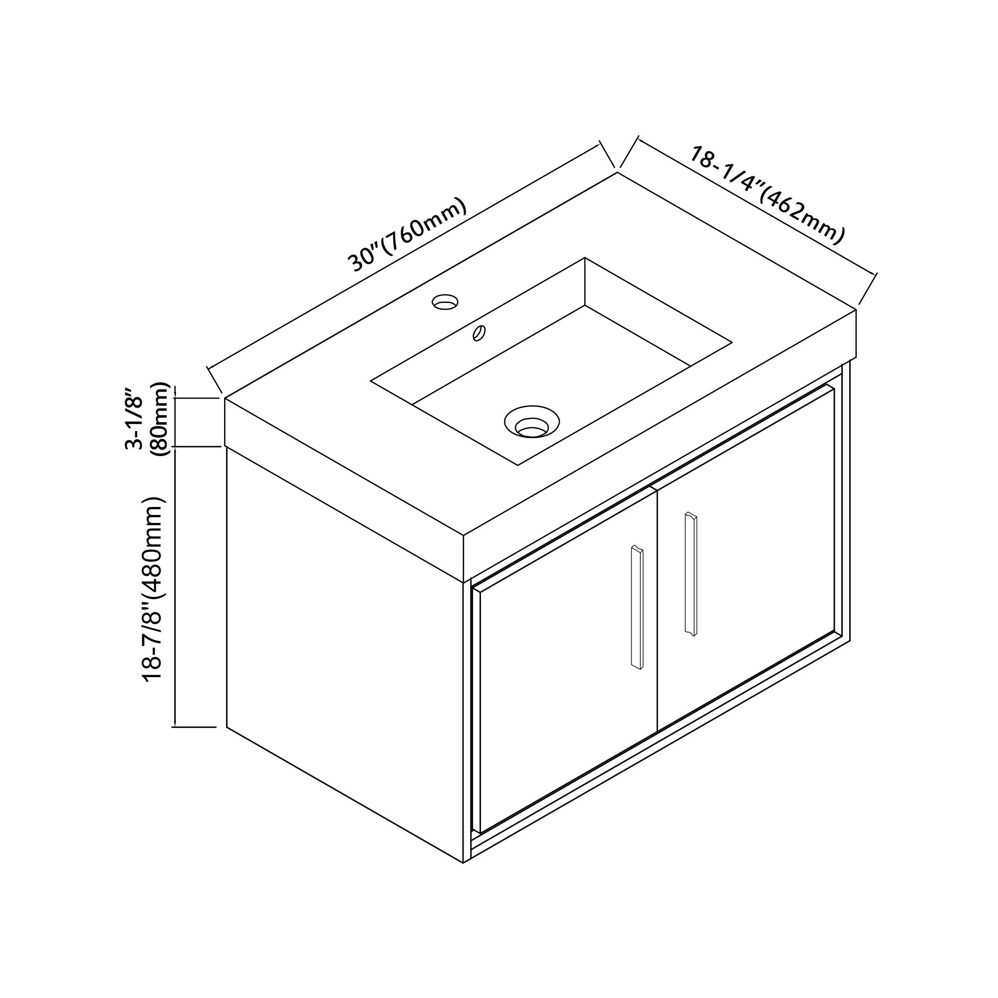 007 Series - 30 Inch Vanity