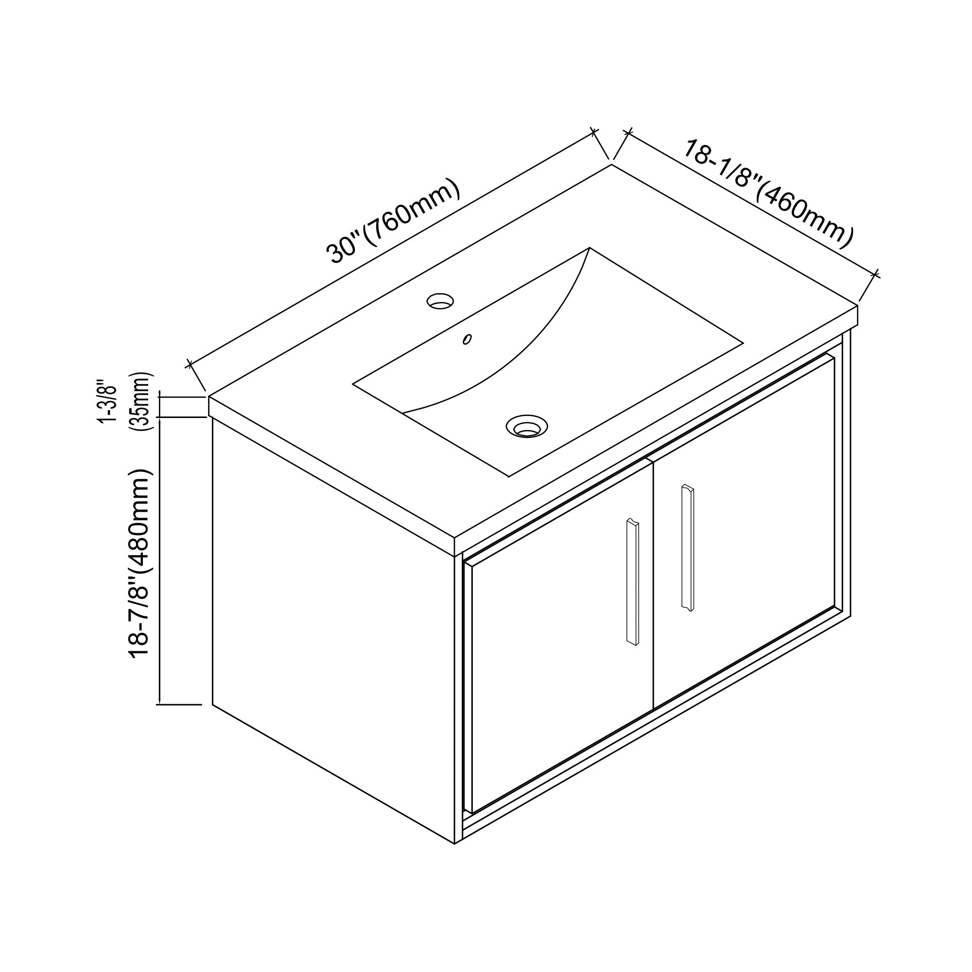 007 Series - 30 Inch Vanity