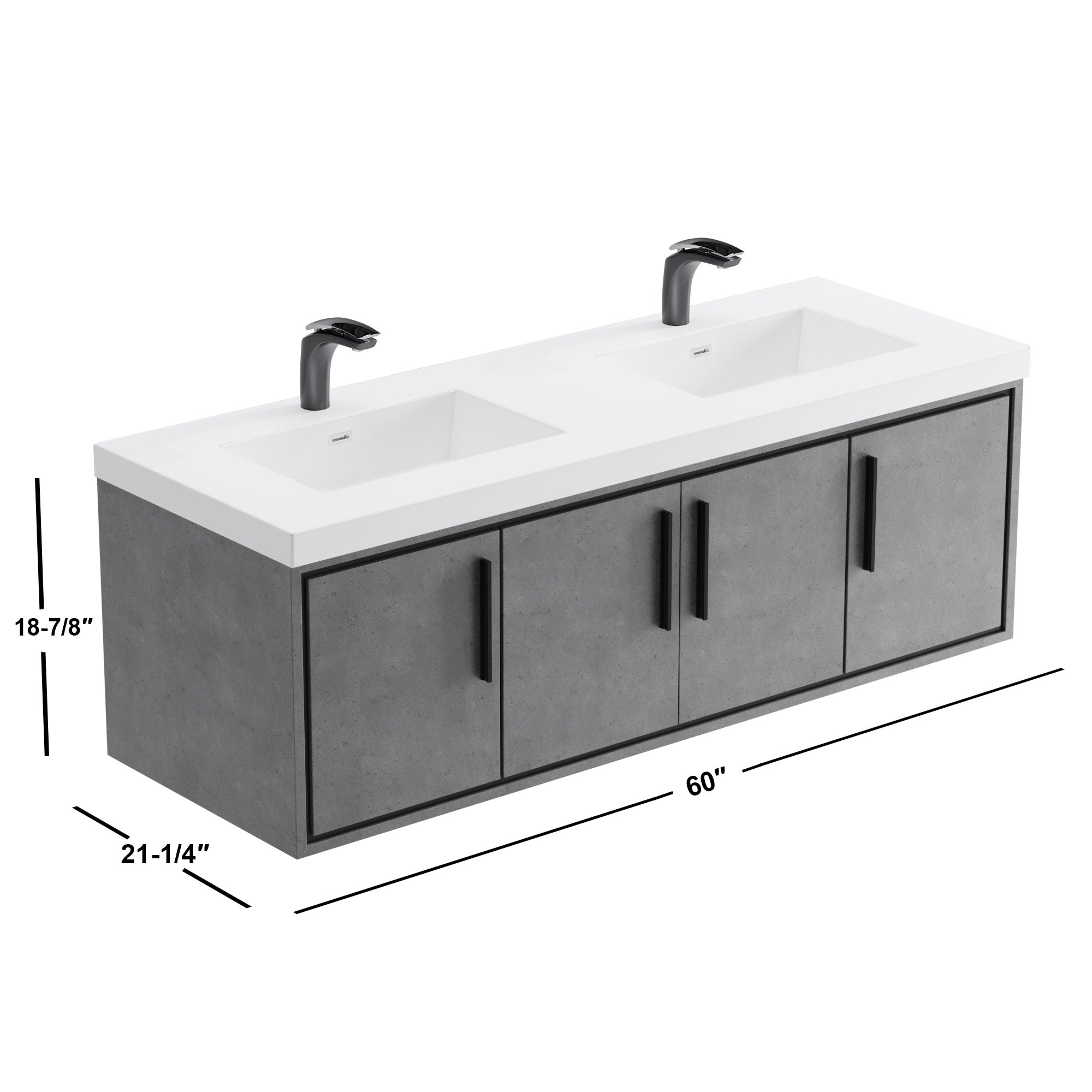 007 Series - 60 Inch Vanity