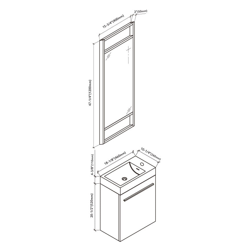 010 Series-18 Inch Vanity