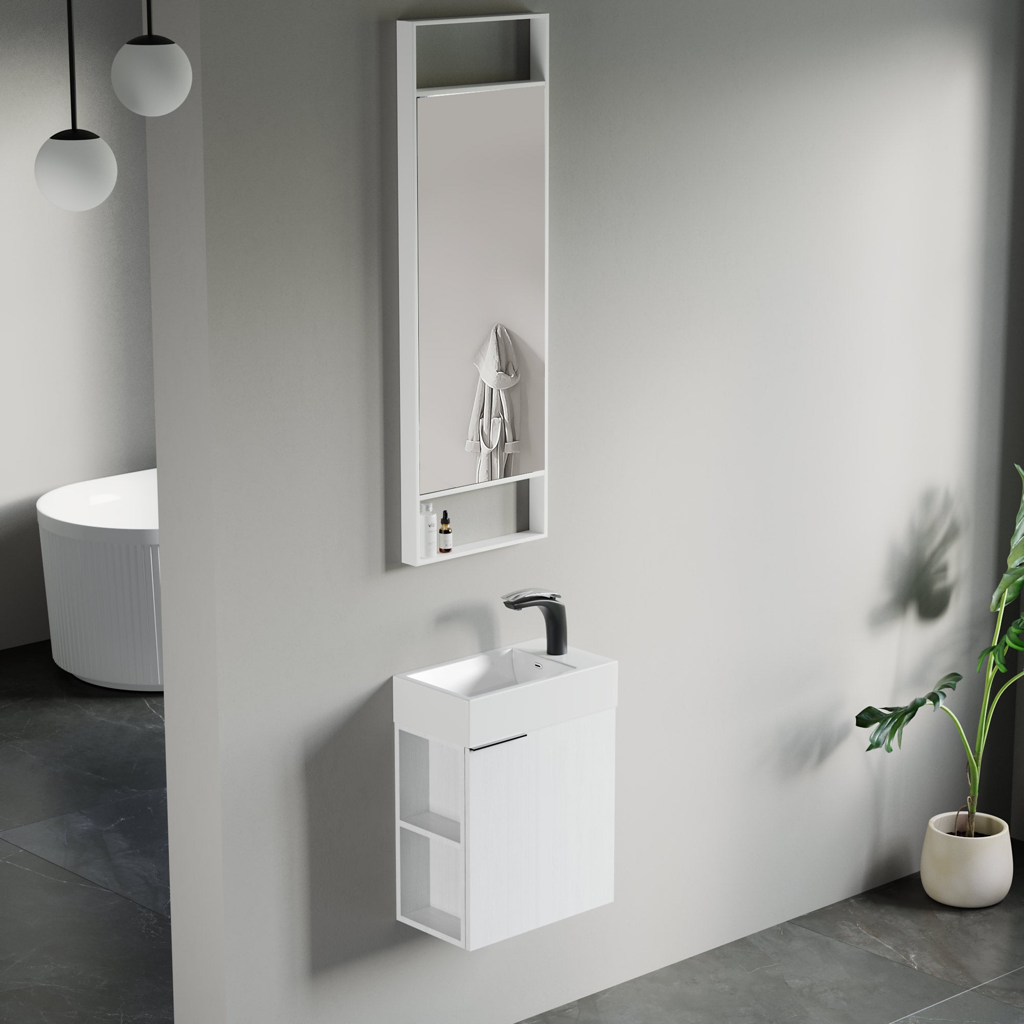 011 Series - 18 Inch Vanity With Basin