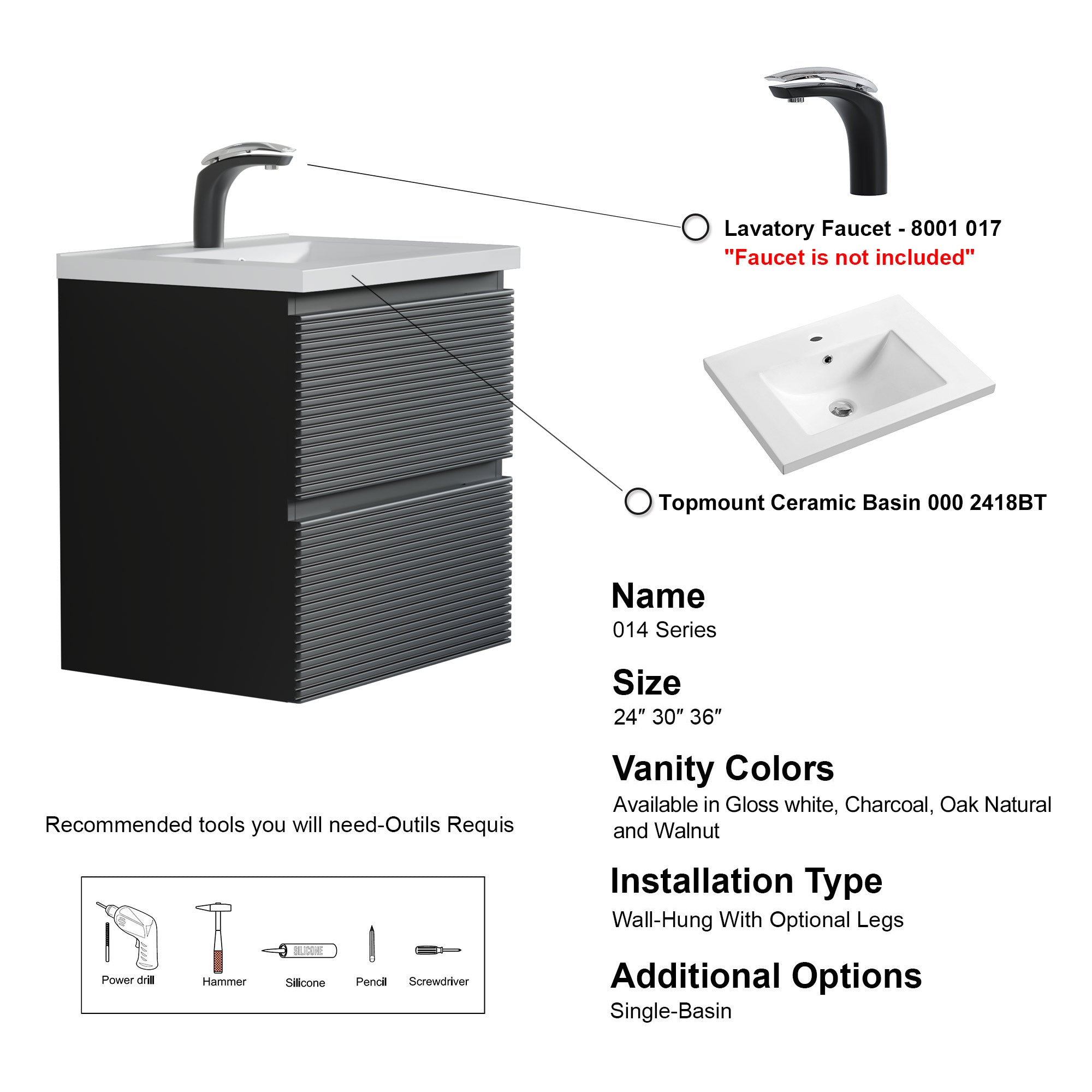 014 Series - 24 Inch Vanity