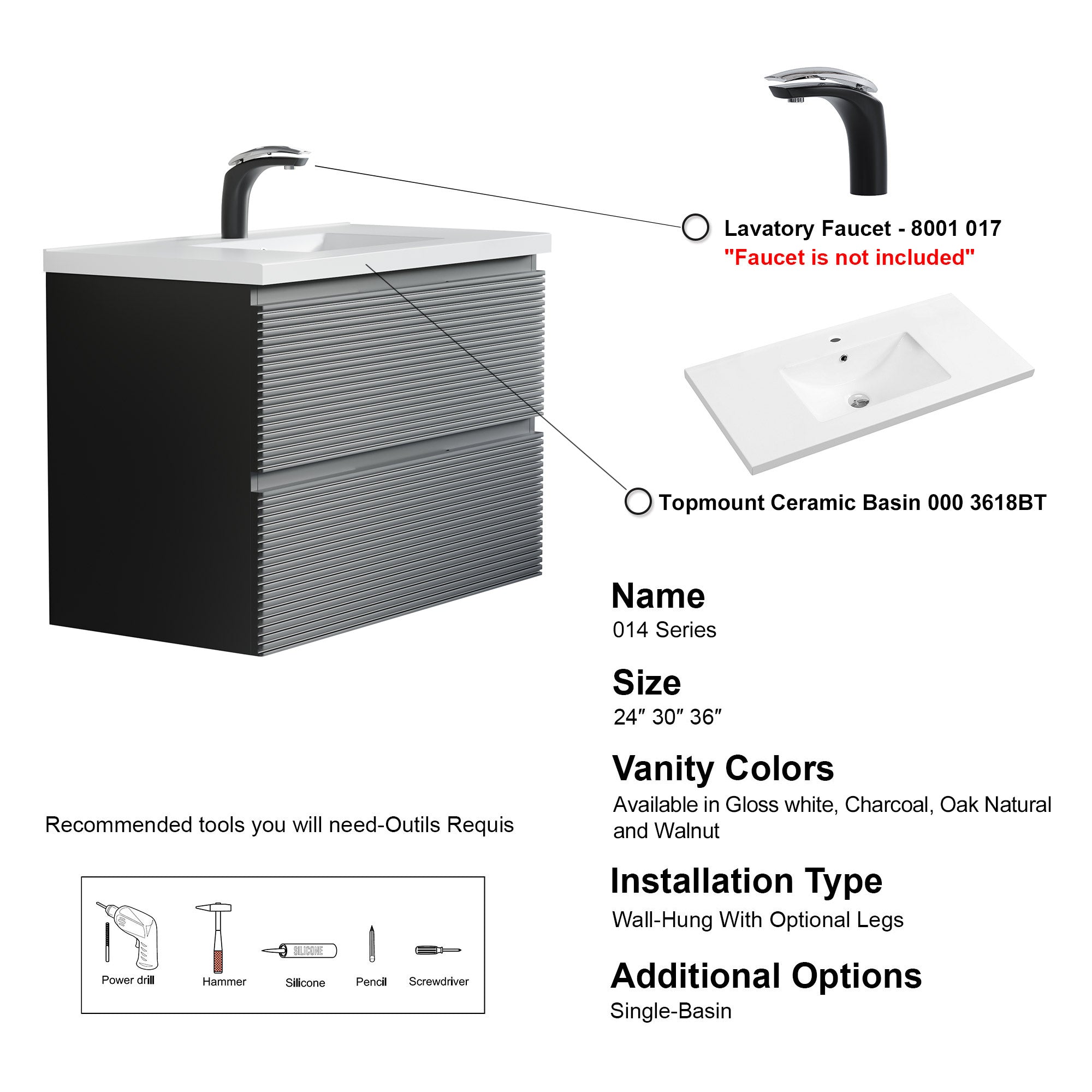 014 Series - 36 Inch Vanity