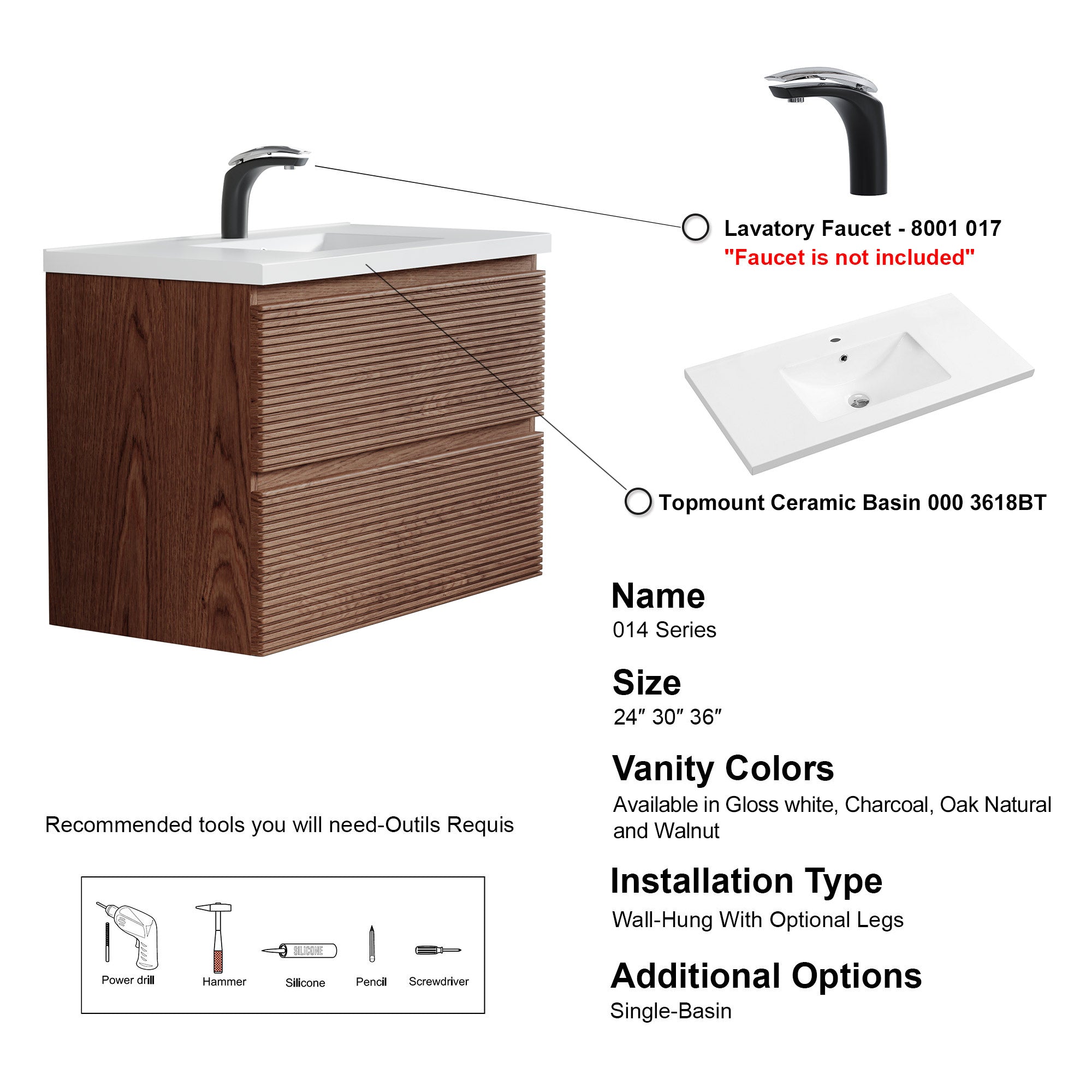 014 Series - 36 Inch Vanity