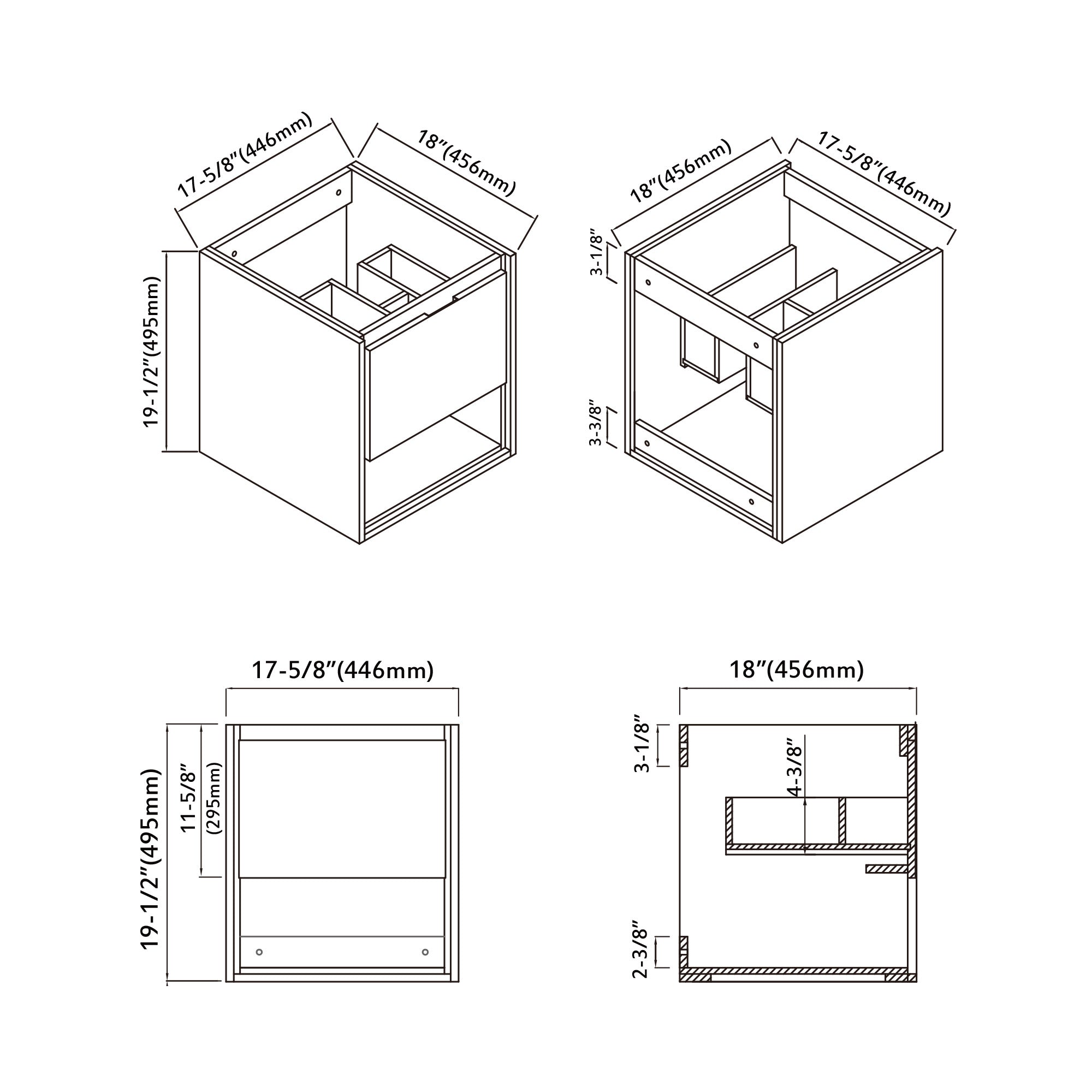015 Series-18 Inch Vanity
