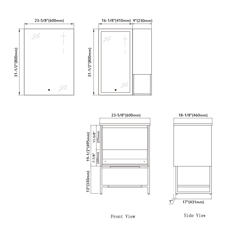 015 Series-24 Inch Vanity