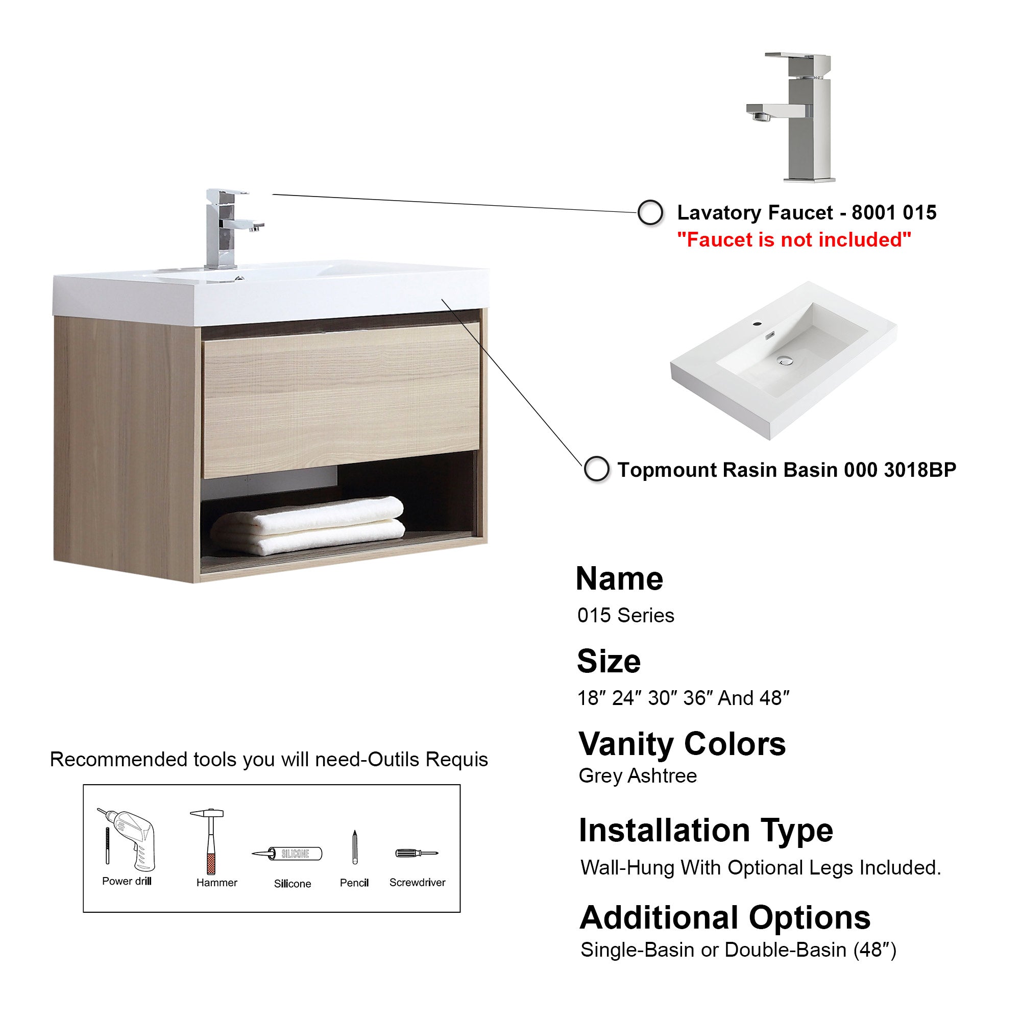 015 Series-30 Inch Vanity