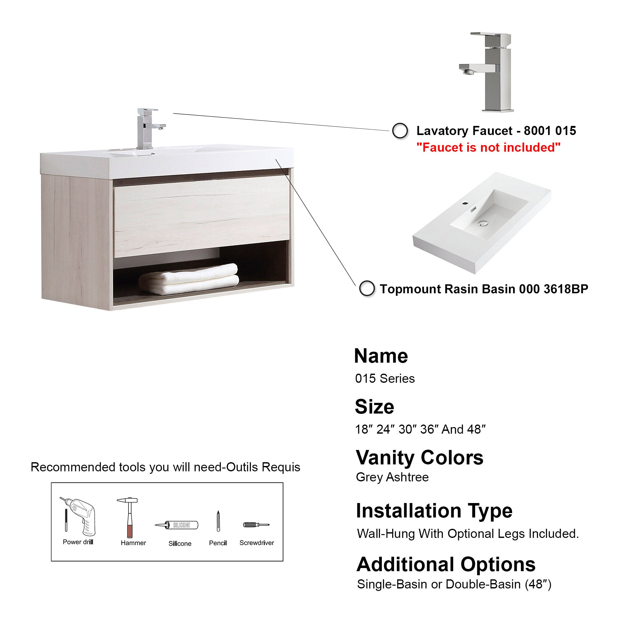 015 Series-36 Inch Vanity
