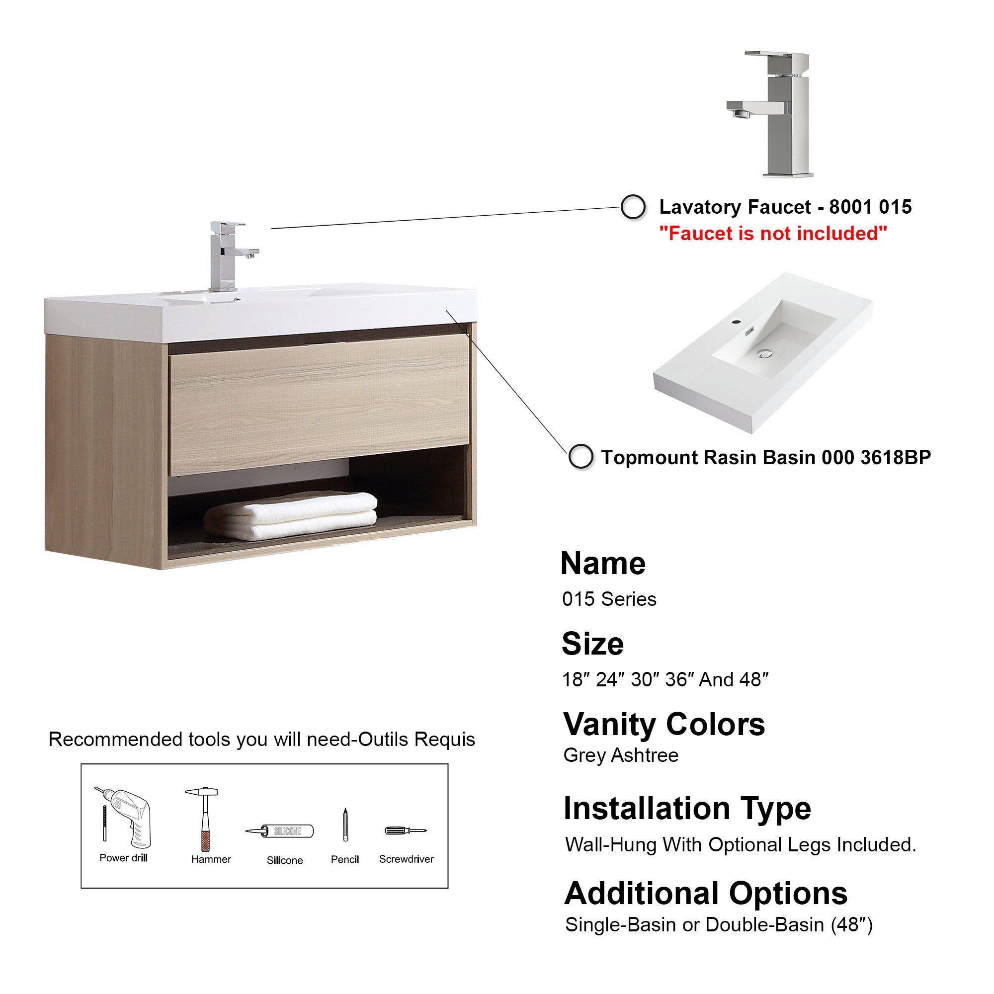 015 Series-36 Inch Vanity