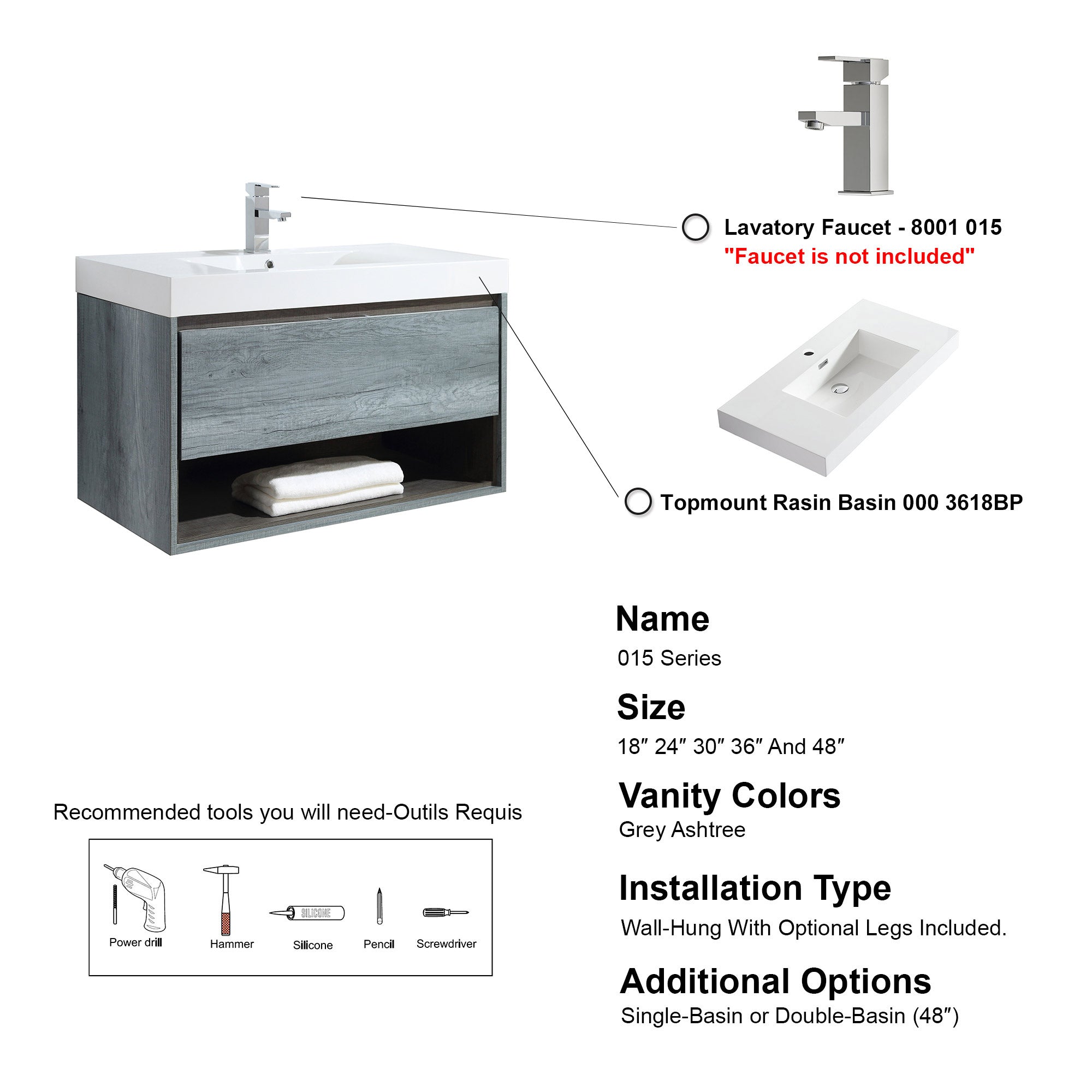 015 Series-36 Inch Vanity