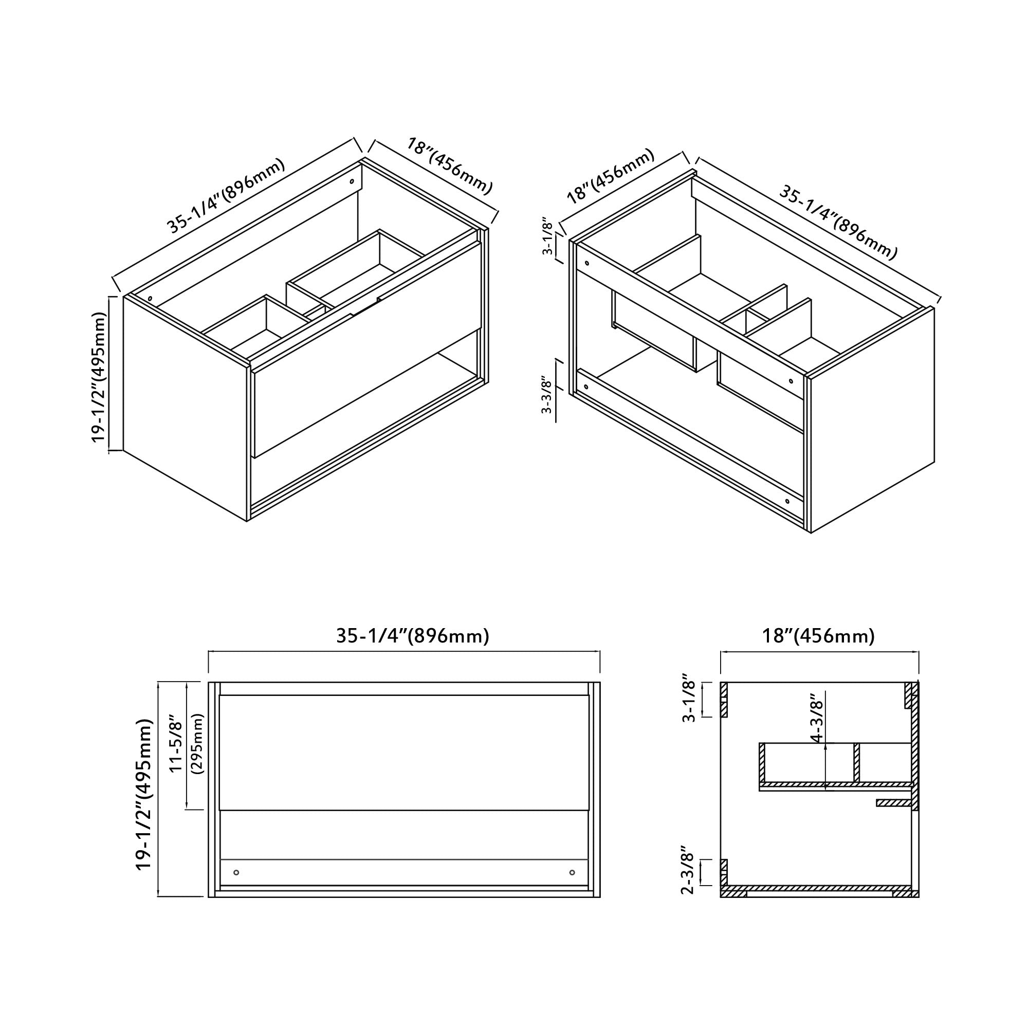 015 Series-36 Inch Vanity