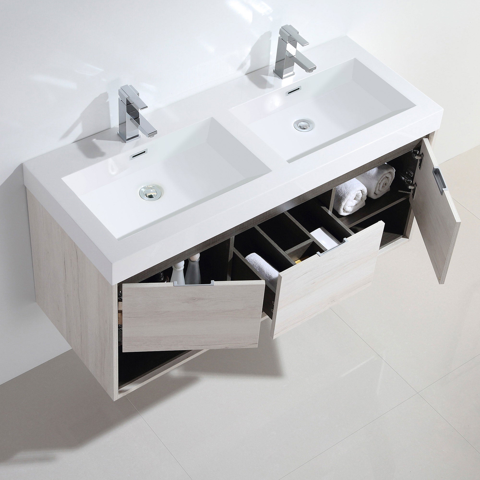 015 Series-48 Inch Vanity - Double Sinks