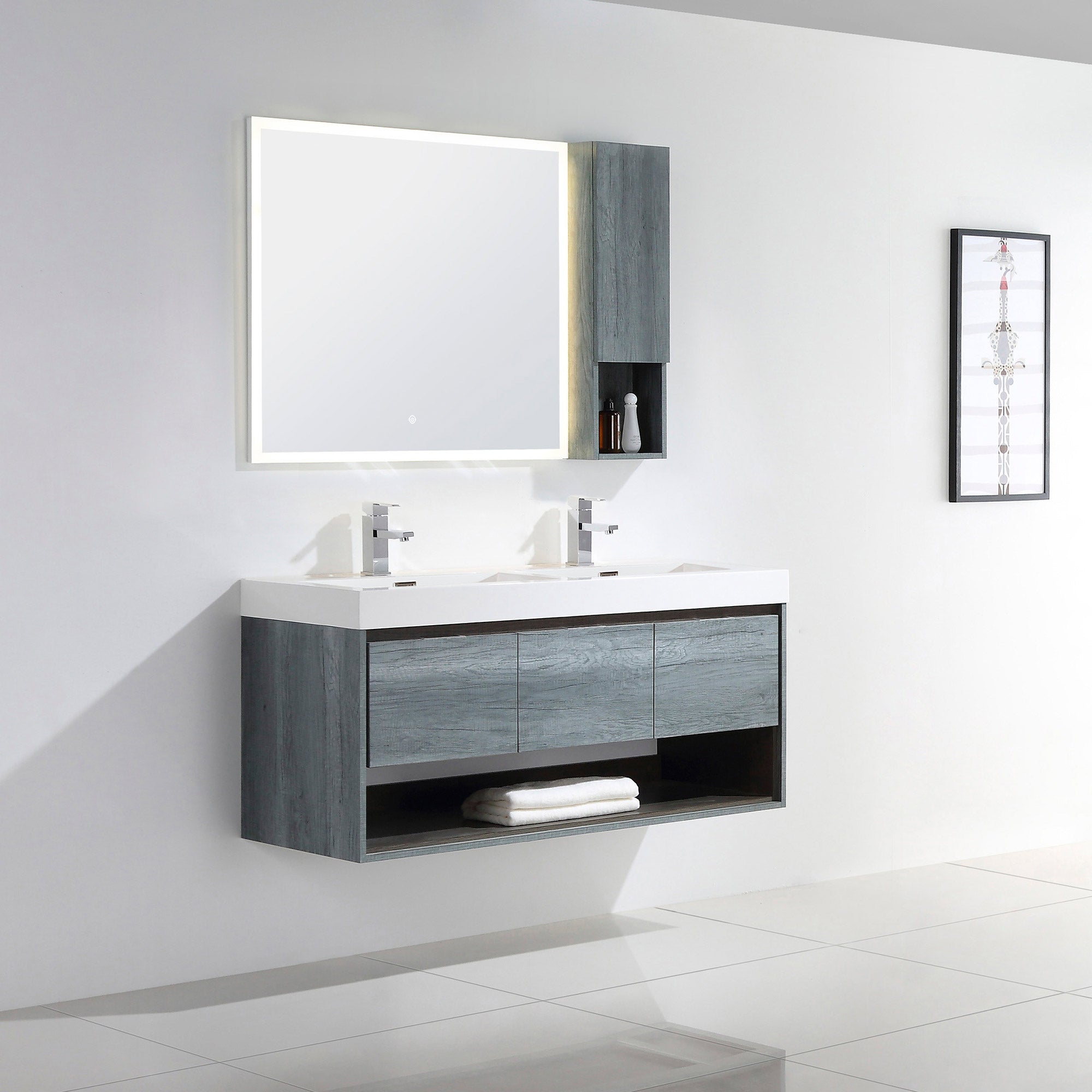 015 Series-48 Inch Vanity - Double Sinks