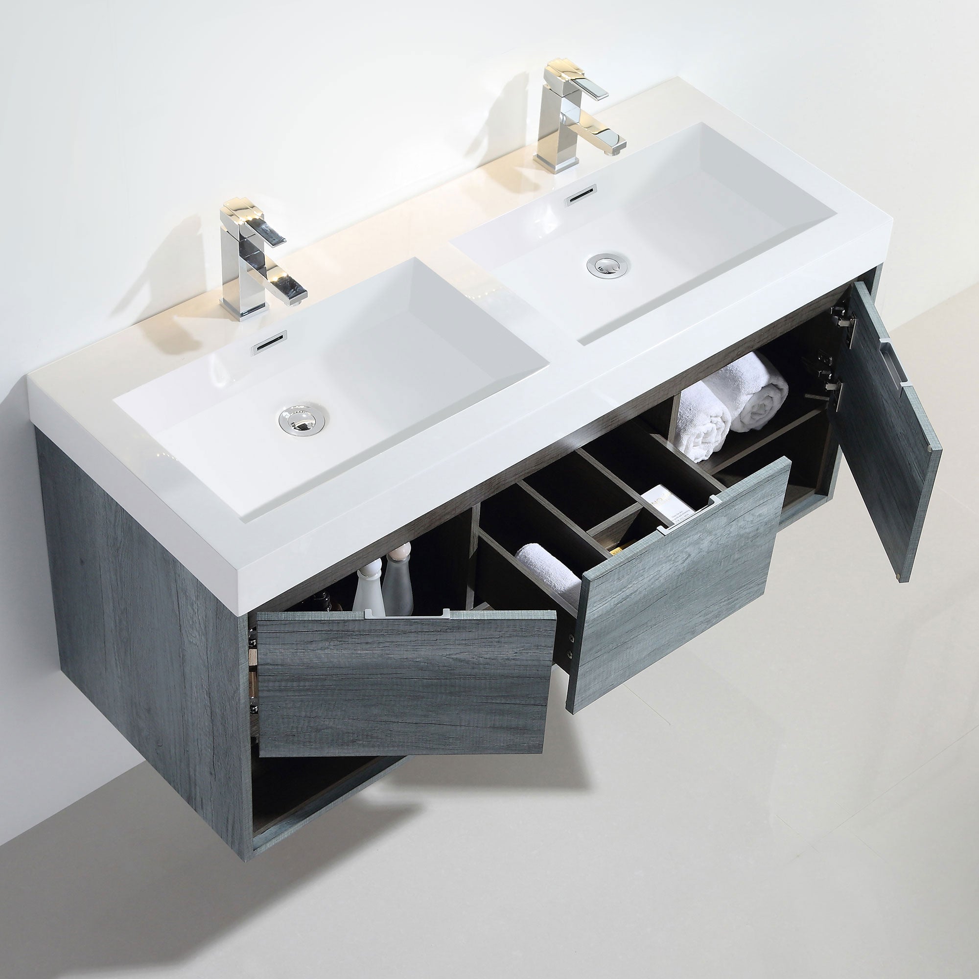 015 Series-48 Inch Vanity - Double Sinks