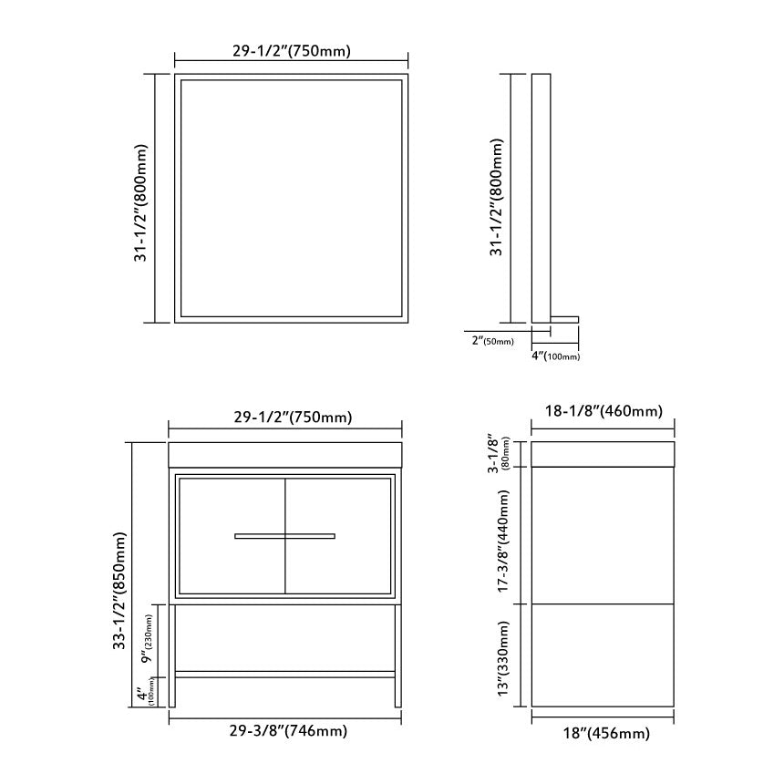 017 Series - 30 Inch Vanity