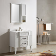 020 Series- 33 Inch Vanity-White With Basin