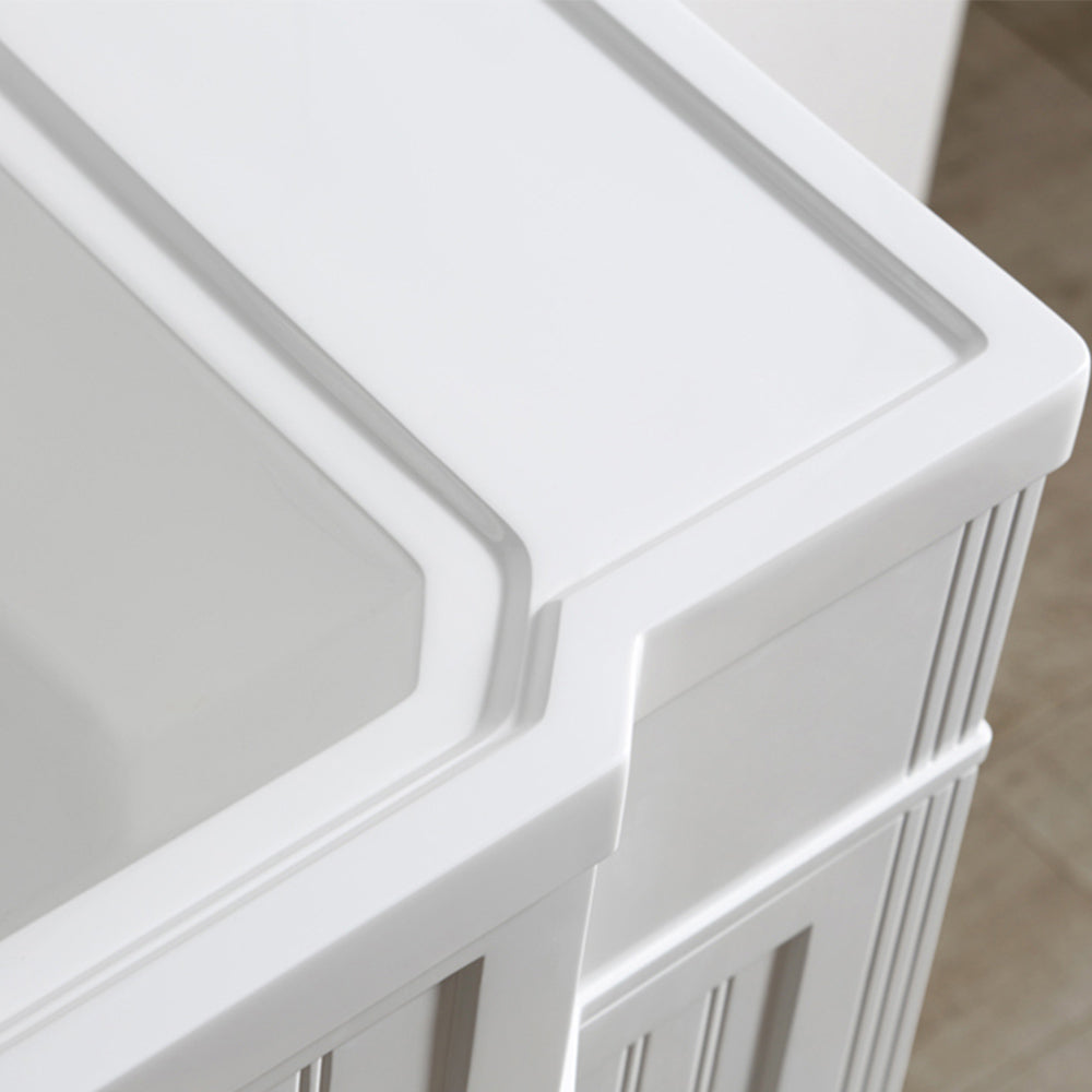 020 Series- 33 Inch Vanity-White With Basin