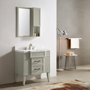 020 Series- 33 Inch Vanity-Grey Green With Basin