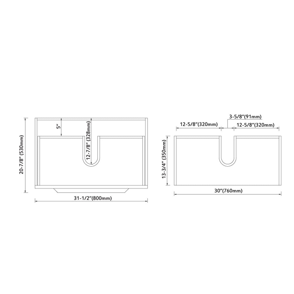 020 Series- 33 Inch Vanity-Grey Green With Basin