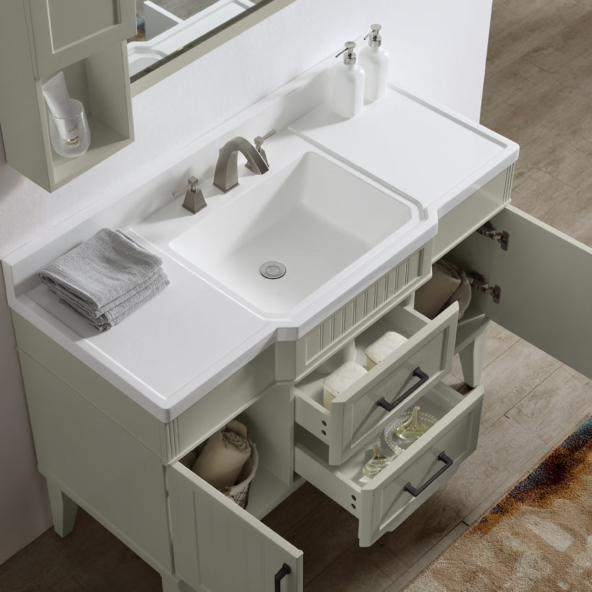 020 Series- 48 Inch Vanity-Grey Green With Basin