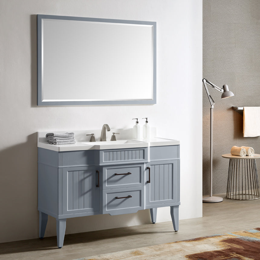 020 Series- 48 Inch Vanity-Grey Blue With Basin