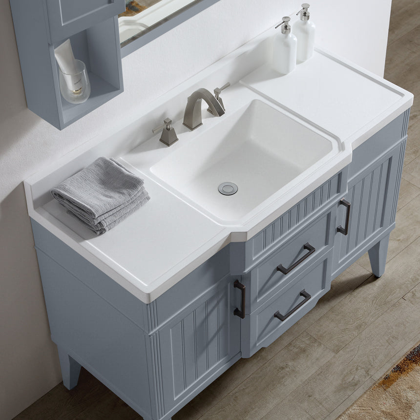 020 Series- 48 Inch Vanity-Grey Blue With Basin