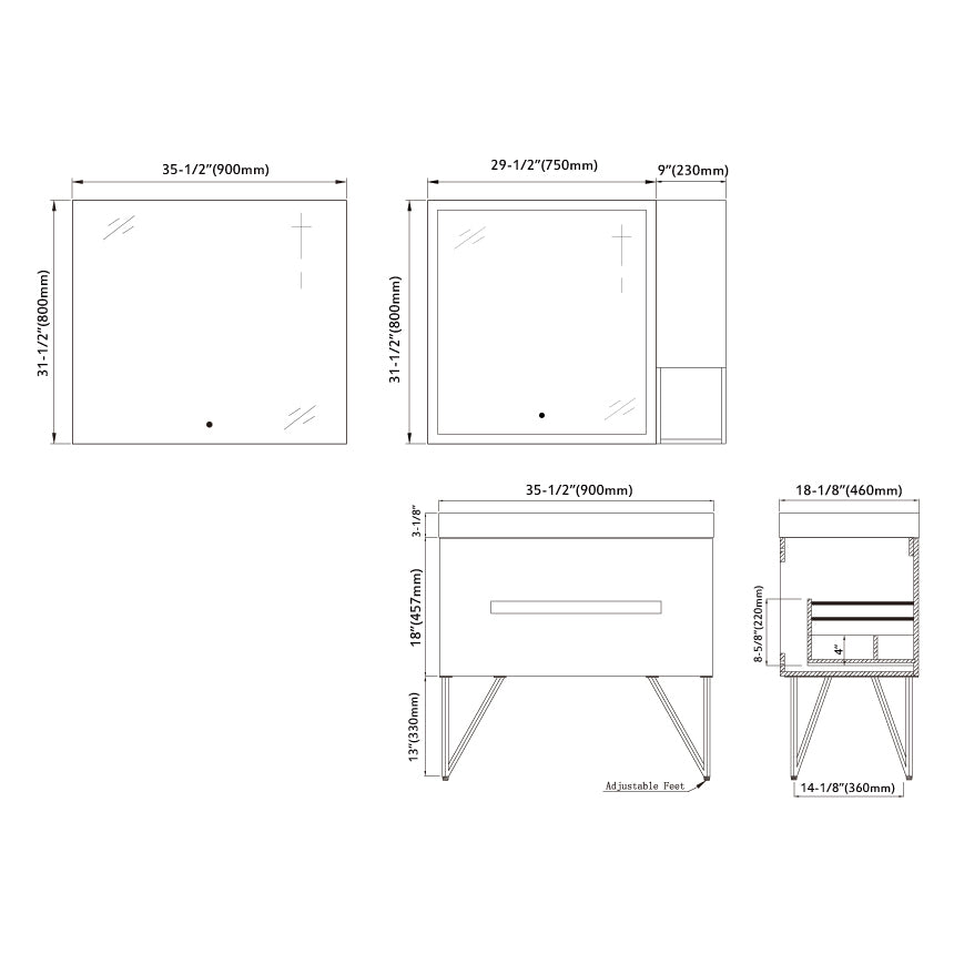 021 Series-36 Inch Vanity