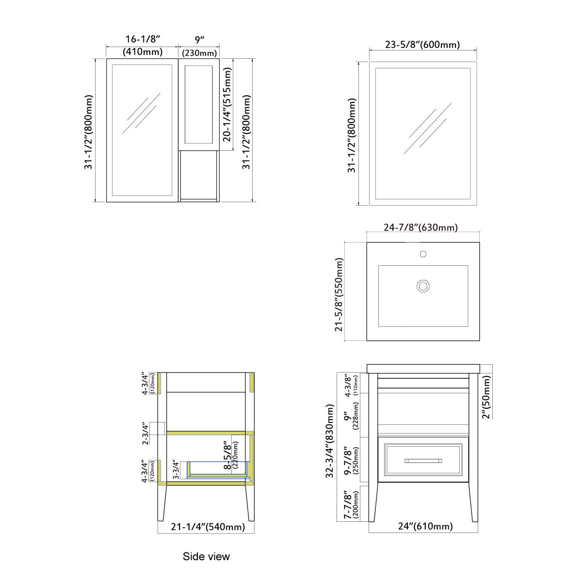 022 Series - 24 Inch Vanity