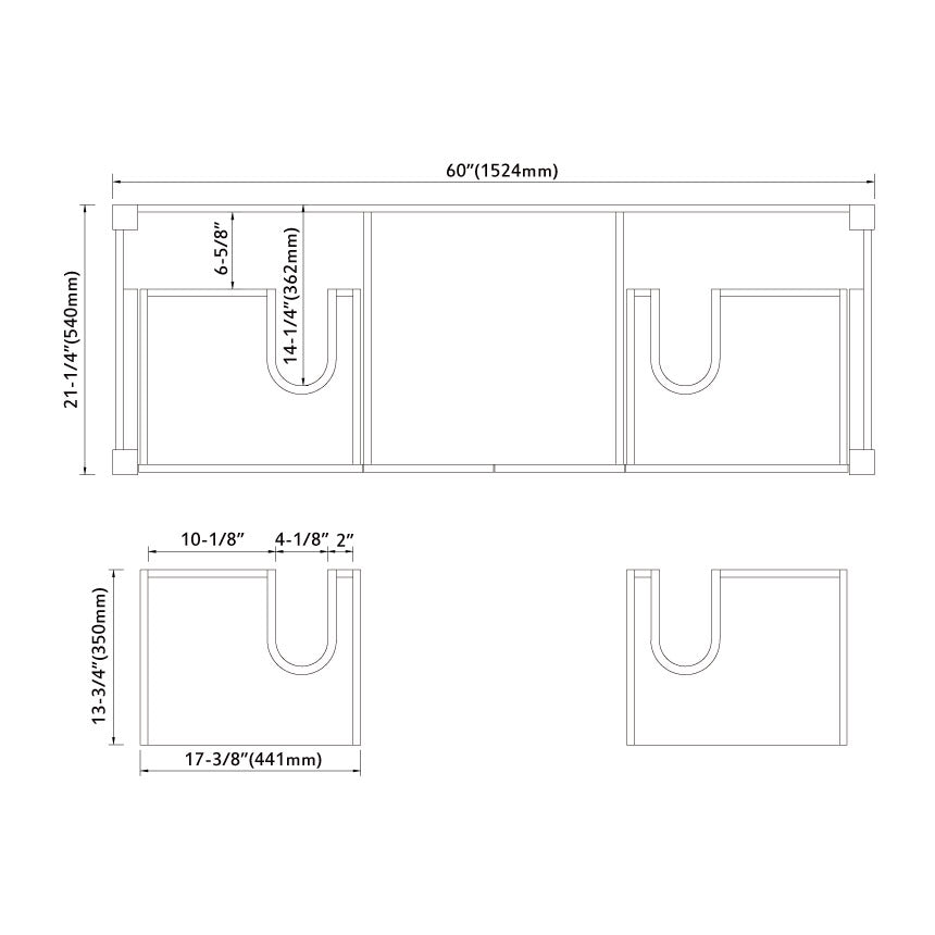 022 Series - 60 Inch Vanity