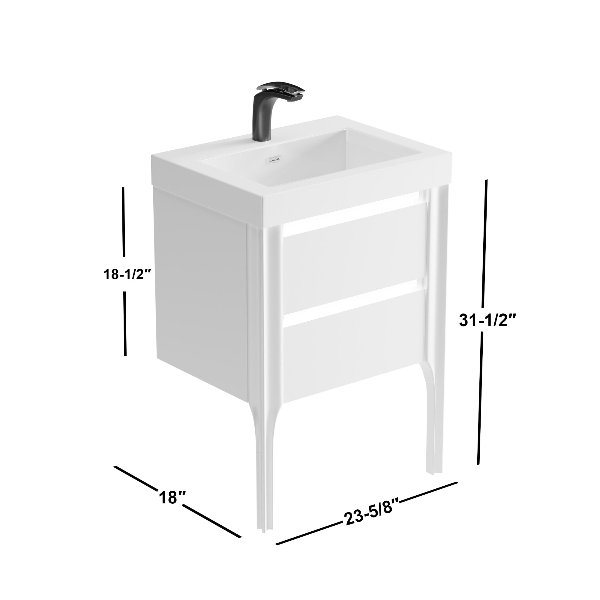 023 LED Series - 24 Inch Vanity